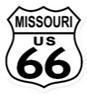 Retro Route 66 Missouri Shield Metal Sign 15 x 15 Inches